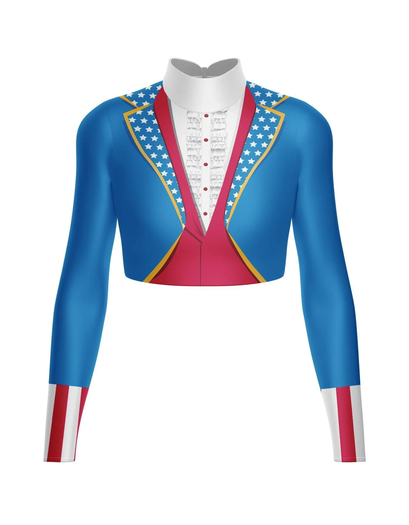 Americana LS Crop Top