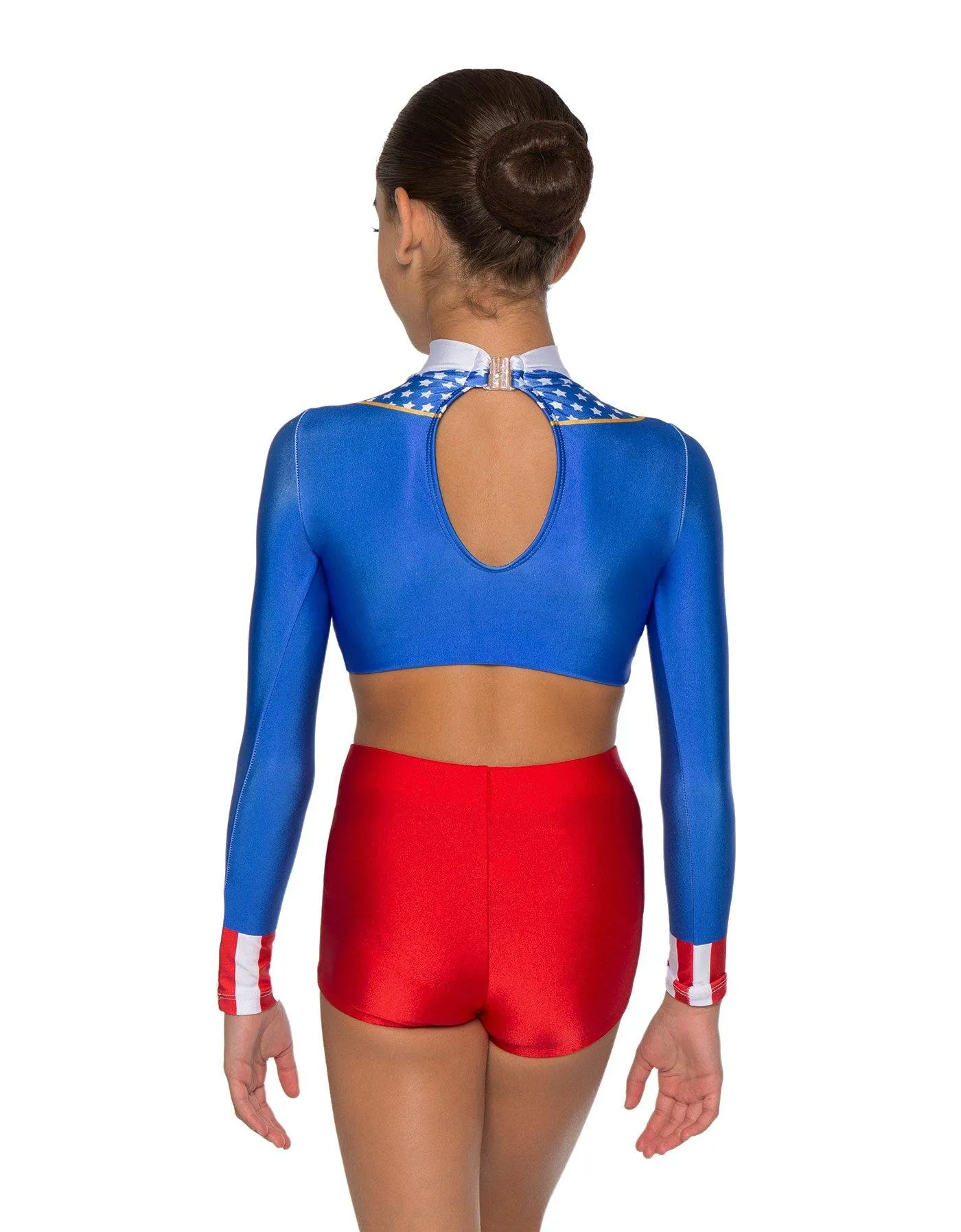 Americana LS Crop Top