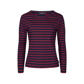 Antibes Striped Long Sleeve Tee - SR Navy / SR Red