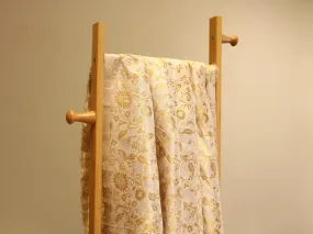 Banarasi Floral Brocade Fabric - White Dyeable
