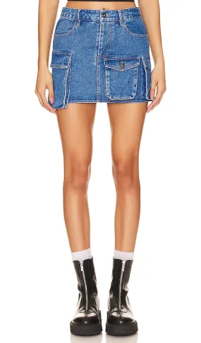 Bardot Zerah Cargo Mini Skirt in Blue
