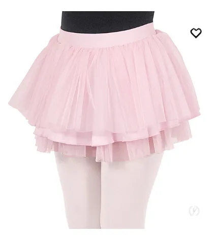 Eurotard Mesh Tutu Pull On Ruffle Skirt Children