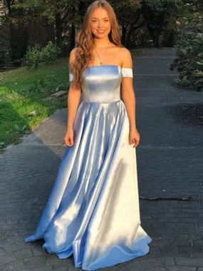Formal Women's Dresses A-Line Off-the-Shoulder Long Prom Dress Formal Evening Dresses Prom Dresses Stores