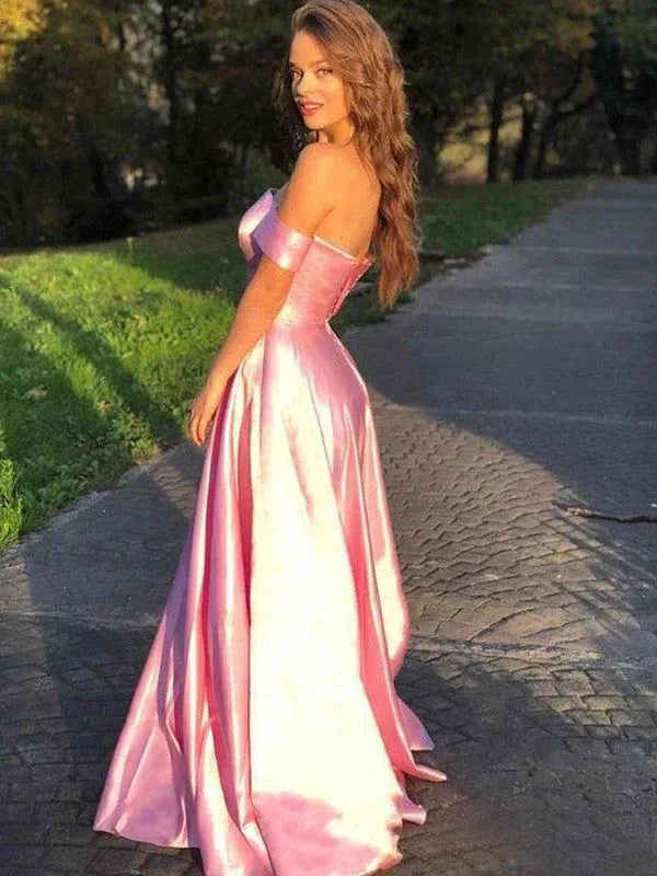 Formal Women's Dresses A-Line Off-the-Shoulder Long Prom Dress Formal Evening Dresses Prom Dresses Stores
