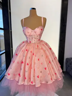 Kenia Elegant Pink Evening Dress