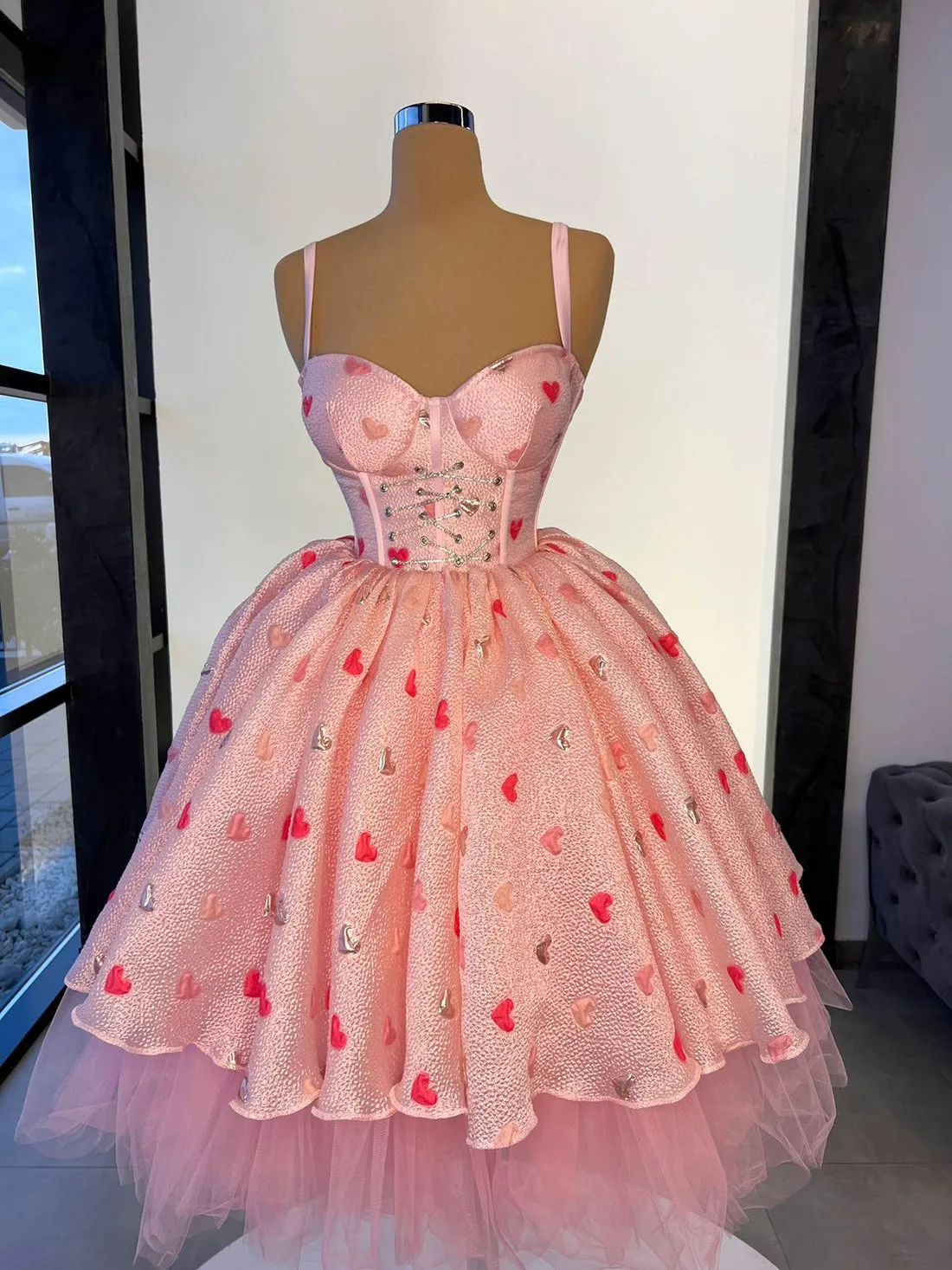 Kenia Elegant Pink Evening Dress