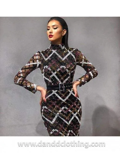 Luxury Mermaid Evening Gown Black Box Pattern