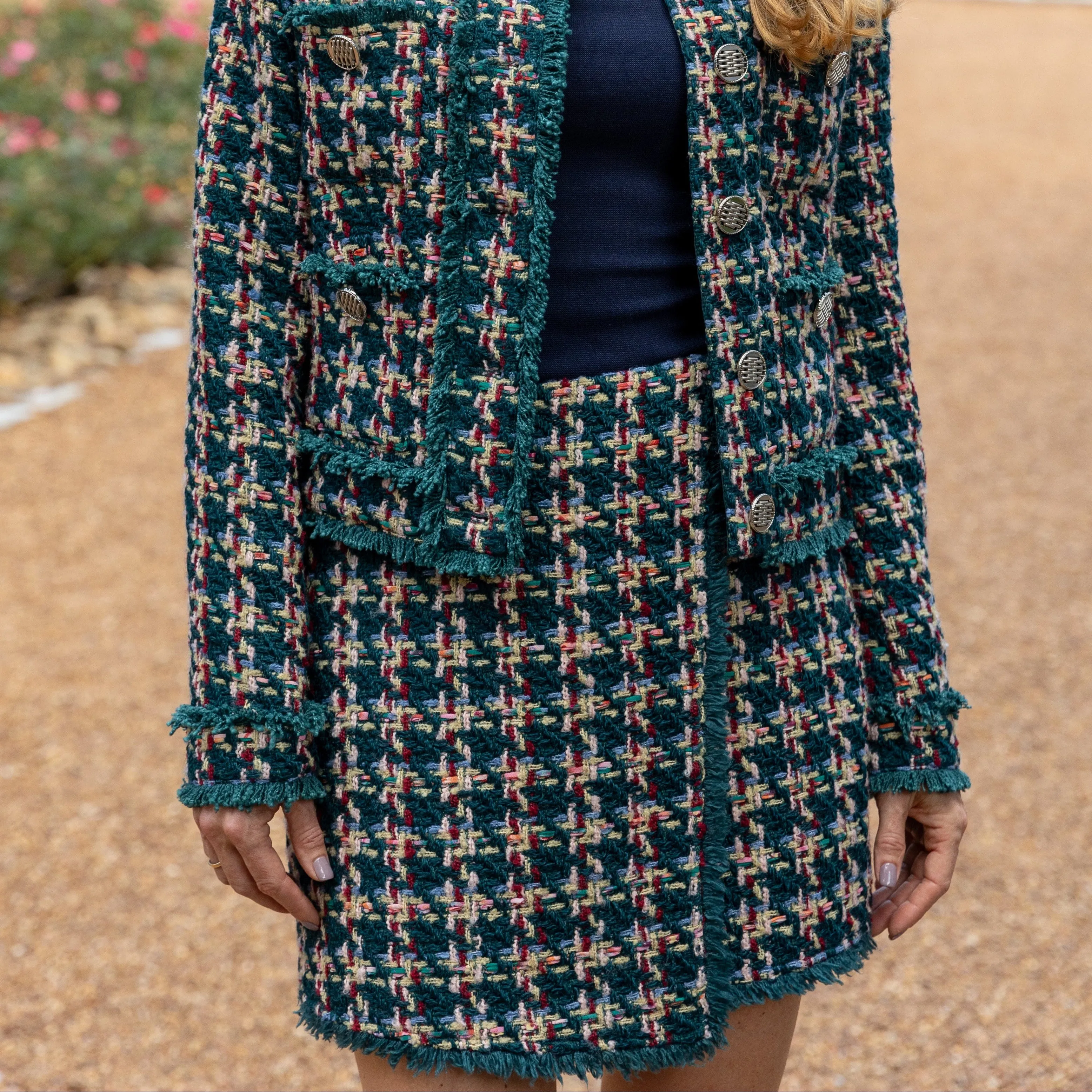MODAFLEUR The Jackie Tweed Skirt