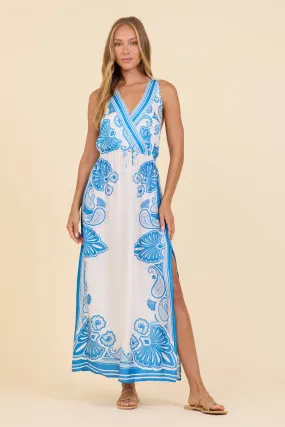 Mykonos Border Print Maxi