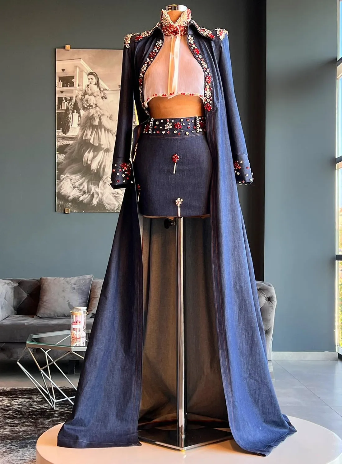 Samara High Neck Beautiful Evening Dress Evening Dress
