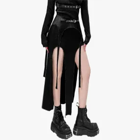 Sexy EGirl Open Legs Long Skirt for Women