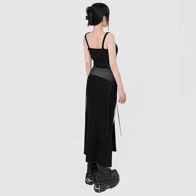 Sexy EGirl Open Legs Long Skirt for Women