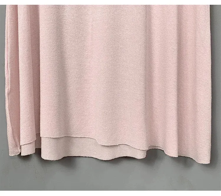 Womens Skirts Set Pink Korea Slim Sexy